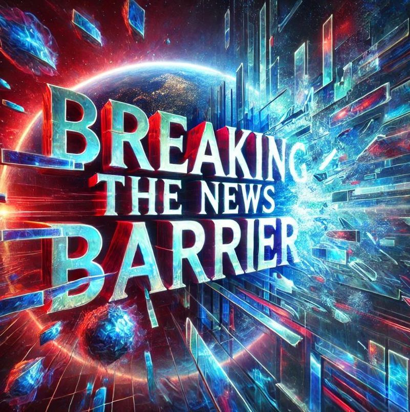 Shattered Breaking The News Barrier logo artwork