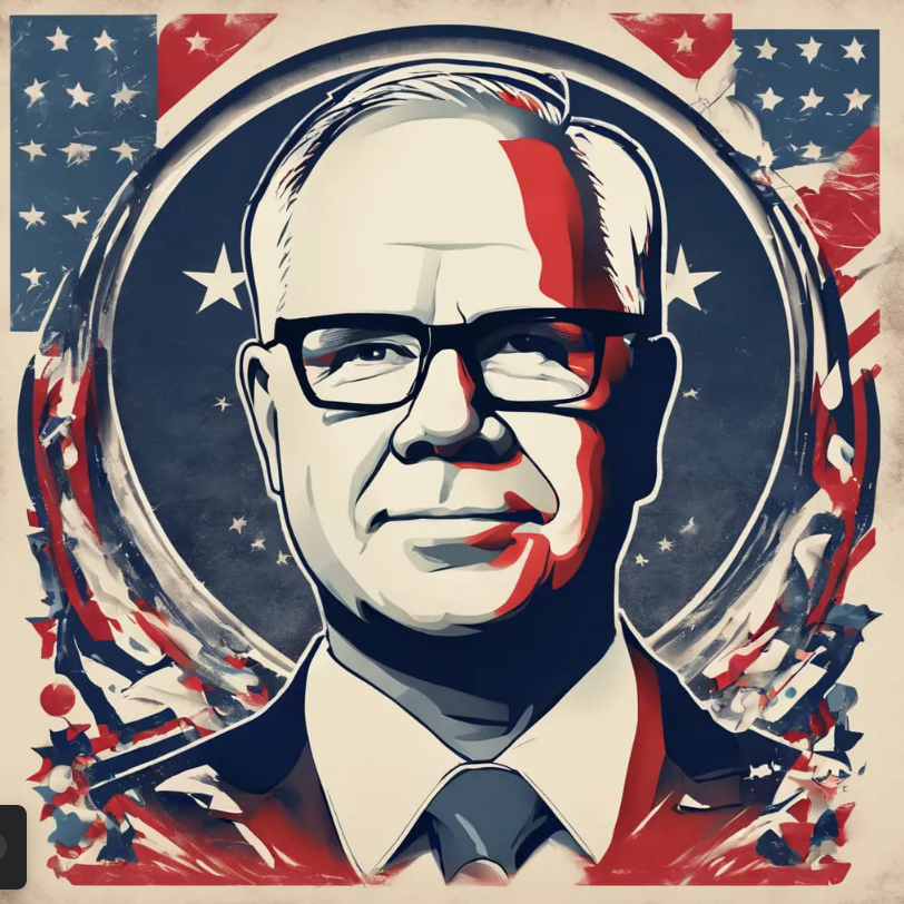 Walz political commentary artwork